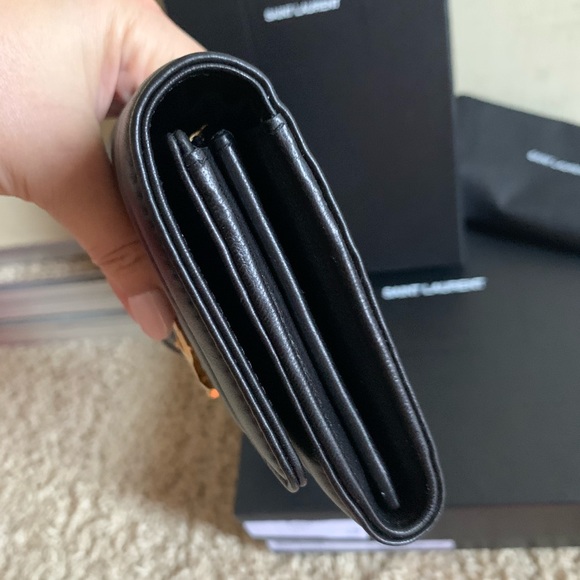 Saint Laurent Vicky Quilted Leather Long Wallet - Picture 6 of 14